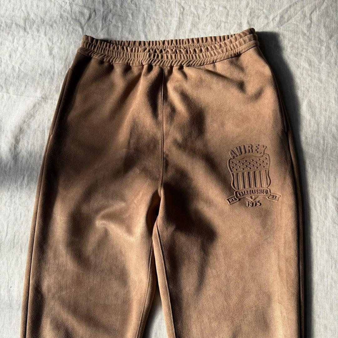 AVIREX フェイクスウェード セットアップ ジャージ ベロア ベージュ