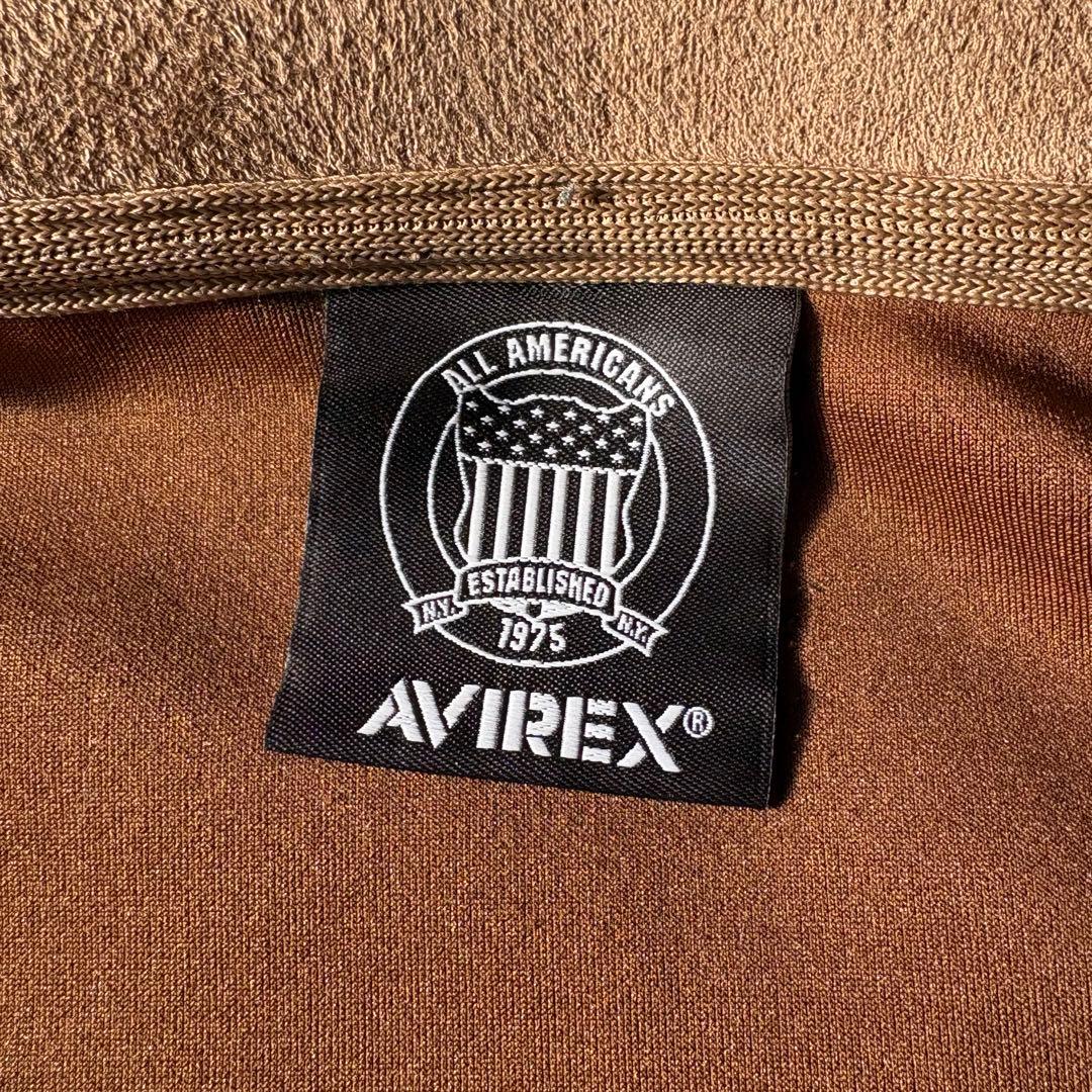 AVIREX フェイクスウェード セットアップ ジャージ ベロア ベージュ
