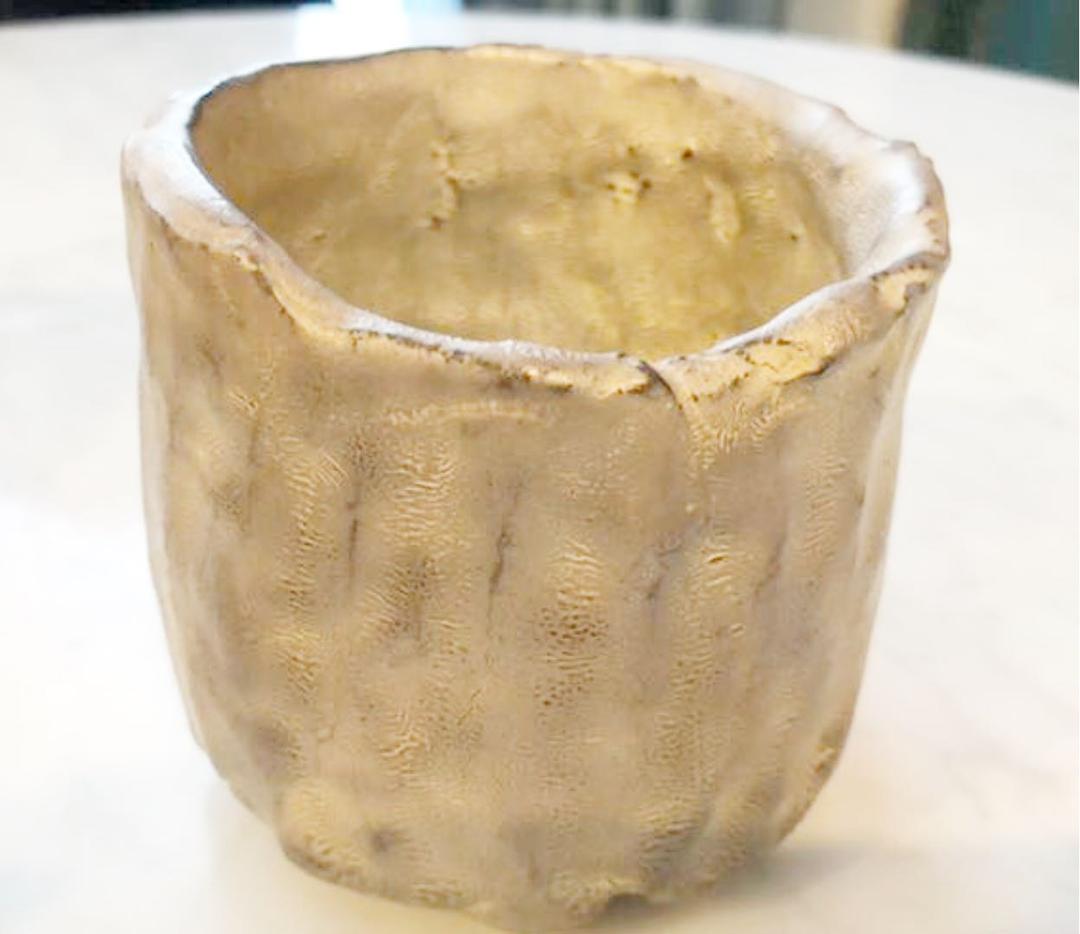 【人気・一点物】青木良太　銀瓷手捏少服茶盌