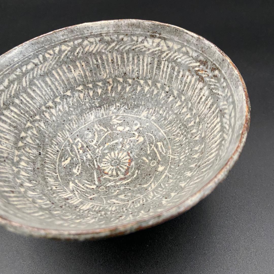 坂口健 東御土風紋 三島 飯碗 めし碗 茶碗 器 作家もの 作陶展②