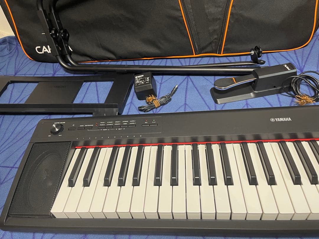 ヤマハ電子ピアノ NP-12B スタンド/ペダル/ソフトケース セット