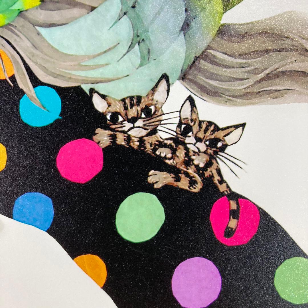 【真作保証】藤城清治「天使の少女」レフグラフファイン 直筆サイン 版画 額装