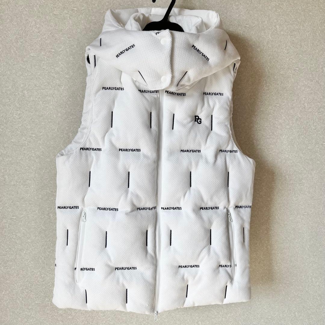 PEARLY GATES 中綿　フルジップベスト　フード付き サイズ4