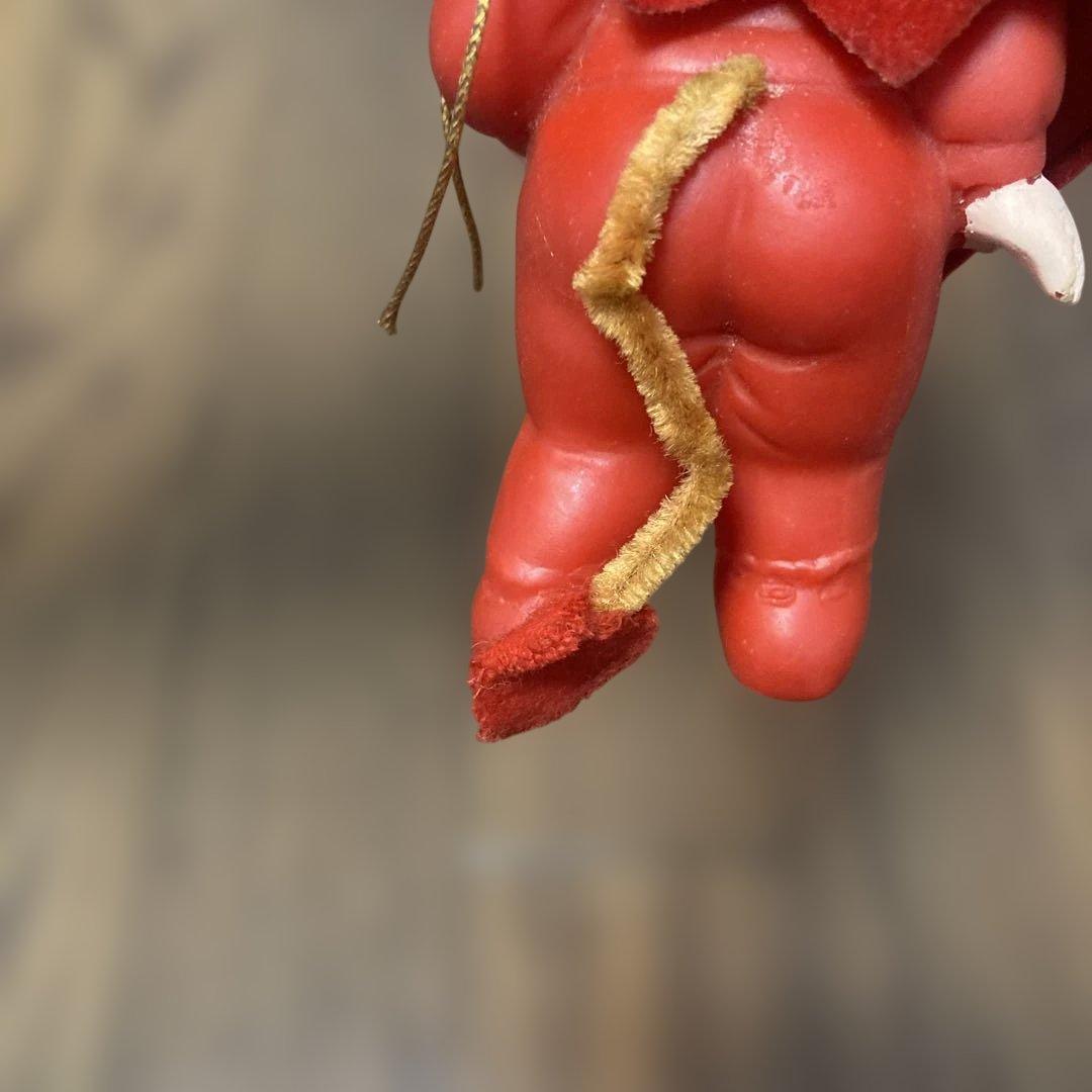 赤い悪魔の人形　kamar社　デビル　ソフビ　1970年代　ヴィンテージ