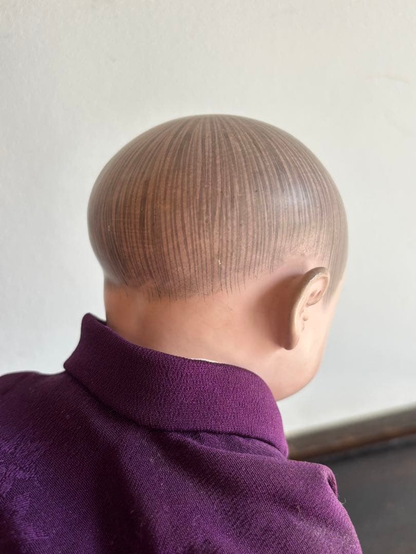 市松人形 竹内益次郎　吾妻人形　日本人形　大正　レトロ　約39cm 骨董　訳あり