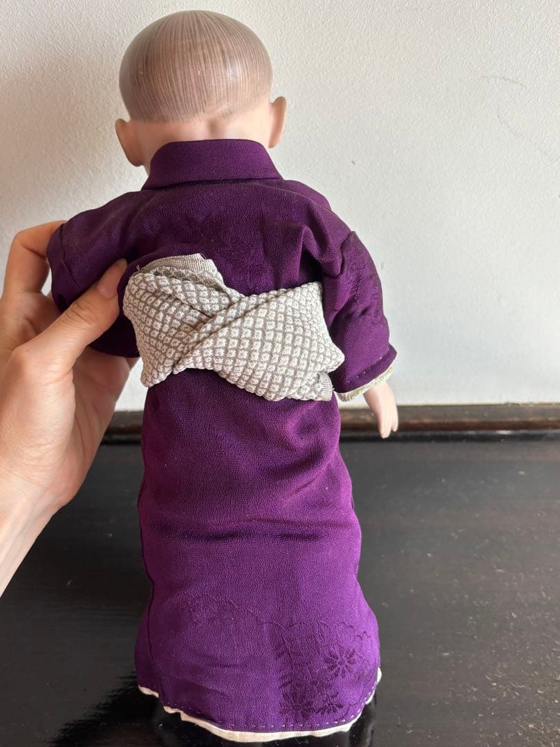 市松人形 竹内益次郎　吾妻人形　日本人形　大正　レトロ　約39cm 骨董　訳あり