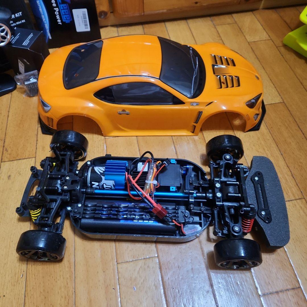 ■専用■　　　タミヤ ドリフト ラジコン フルセット　TT01　橙 86 ボディ