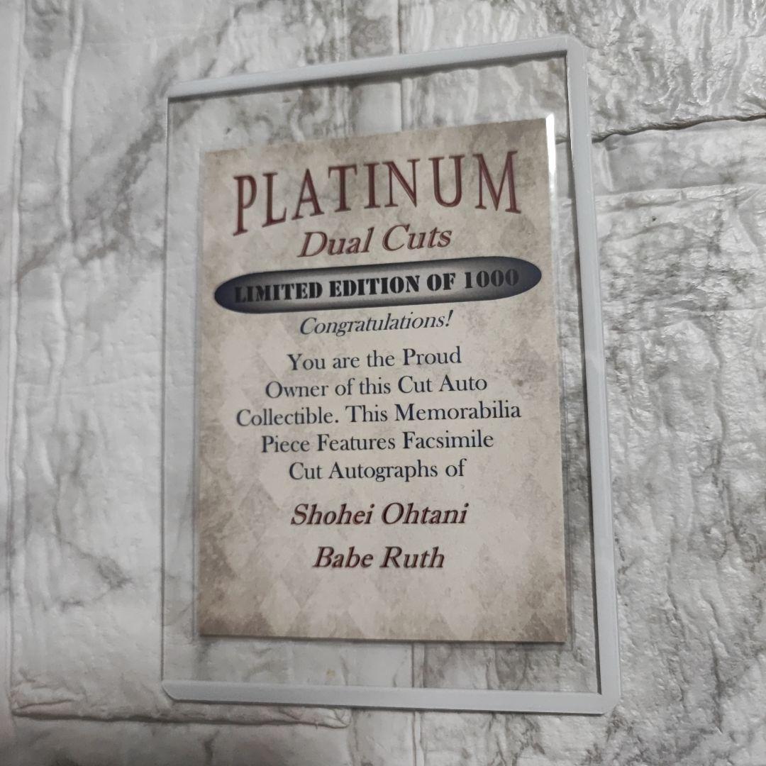 大谷翔平　PREMIUM　CUTS　1000枚限定　サインカード　2枚セット