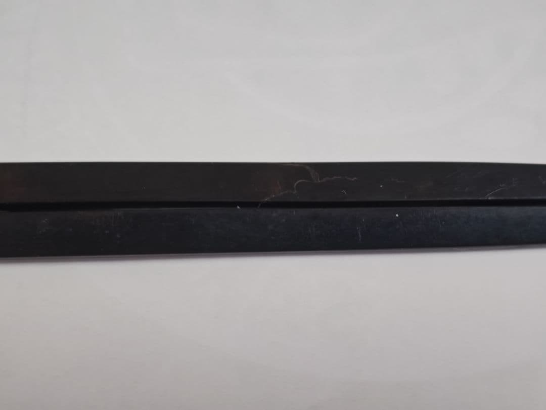 江戸期　割笄　龍図　 銀象嵌、赤銅