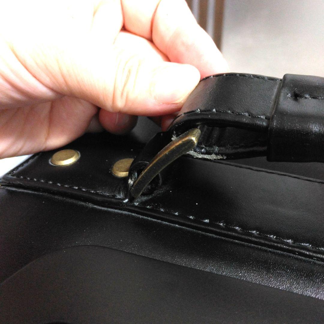 デキる男のブラックオールレザー　メンズキャリーバッグ