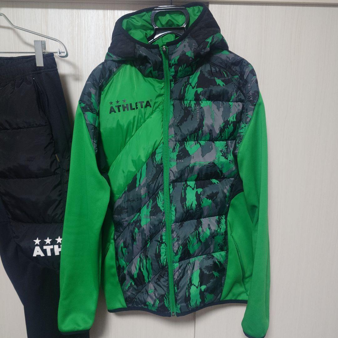 【美品】ATHLETA 中綿ウォームジャケット 上Ｌ下О セットアップ