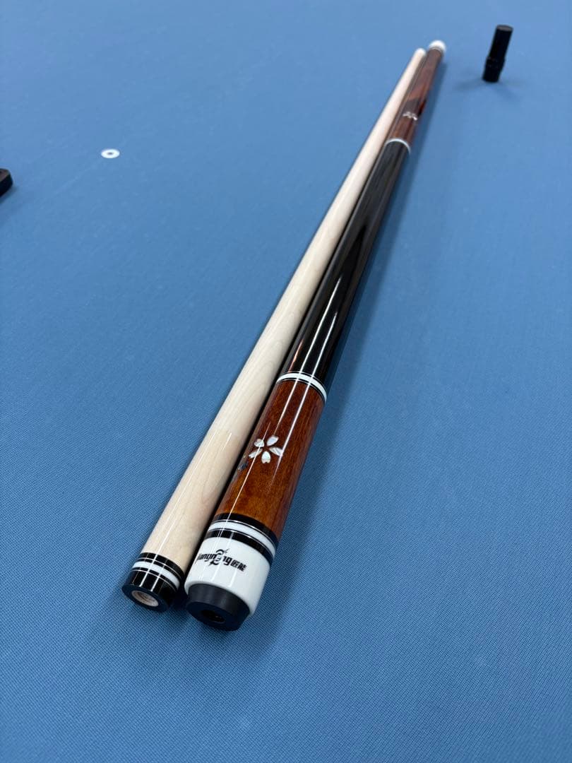 ビリヤードキュー 桜インレイ