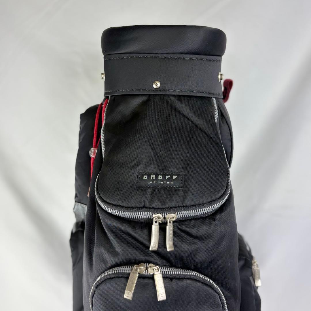 ダイワ オノフ ONOFF キャディバッグ ゴルフバッグ 赤黒