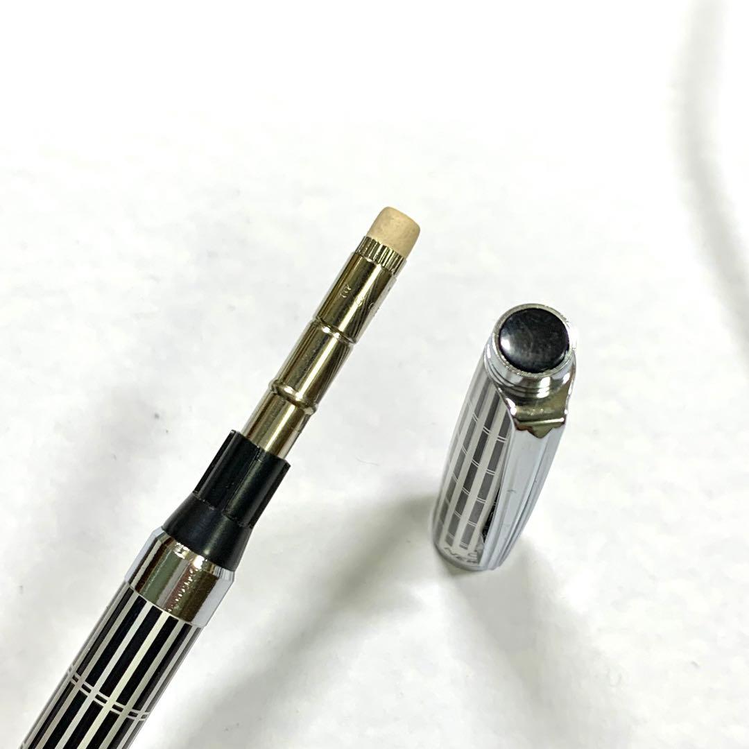 廃番 NEWMAN キャップノック式 格子 プリント シャープペンシル 0.5