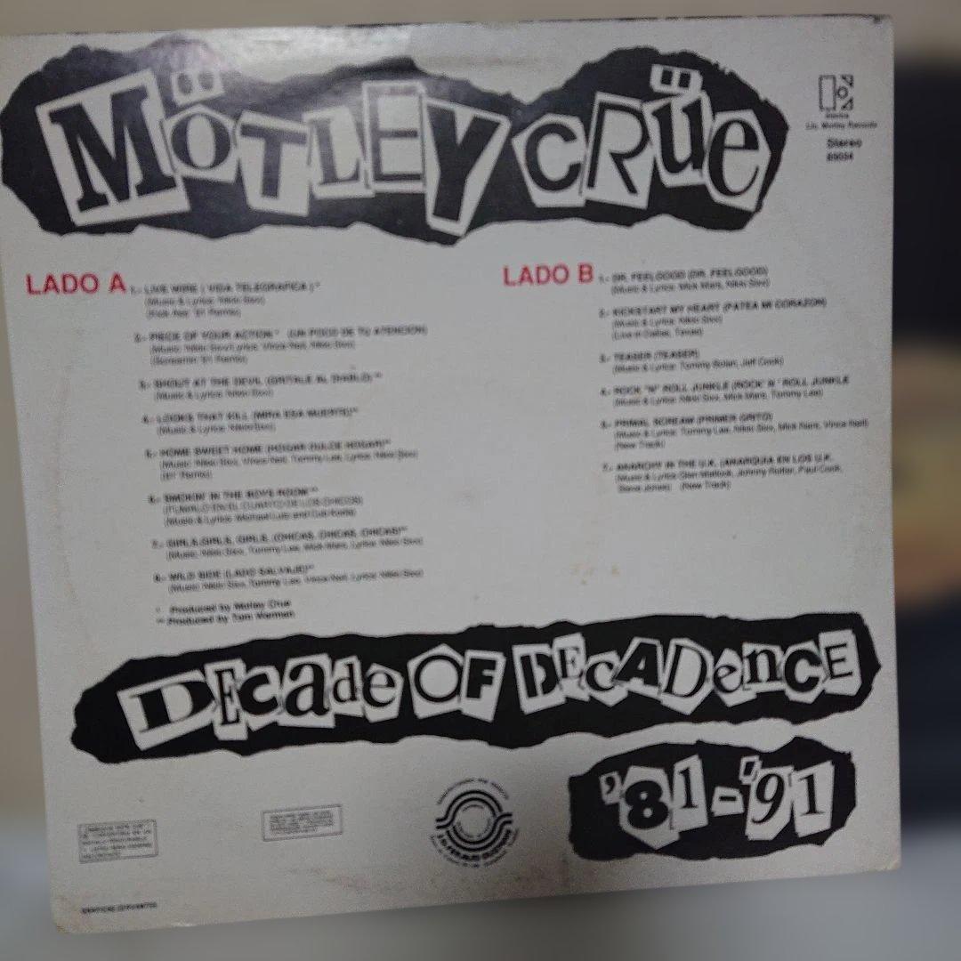 【エクアドル盤】MÖTLEY CRÜE/Decade of Decadence