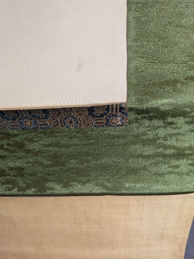 写実的　絹本肉筆　竹森華堂　仏画　頂僧　肖像画　昭和3年