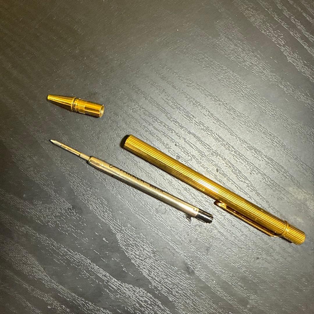 Cartier カルティエ　ツイスト式ボールペン　ゴールドカラー　筆記確認済み