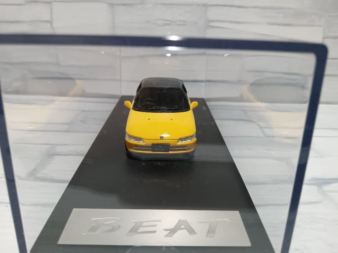 1/43 ホンダ　ビート　PP1 ハードトップ　ミニカー　カーニバルイエロー