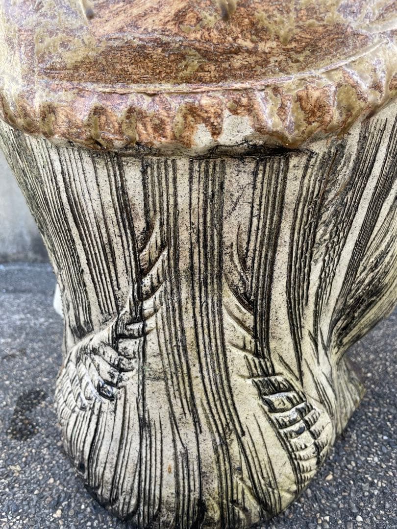 信楽焼　狸庵　大狸　たぬき　高さ72㎝　置物　アンティーク