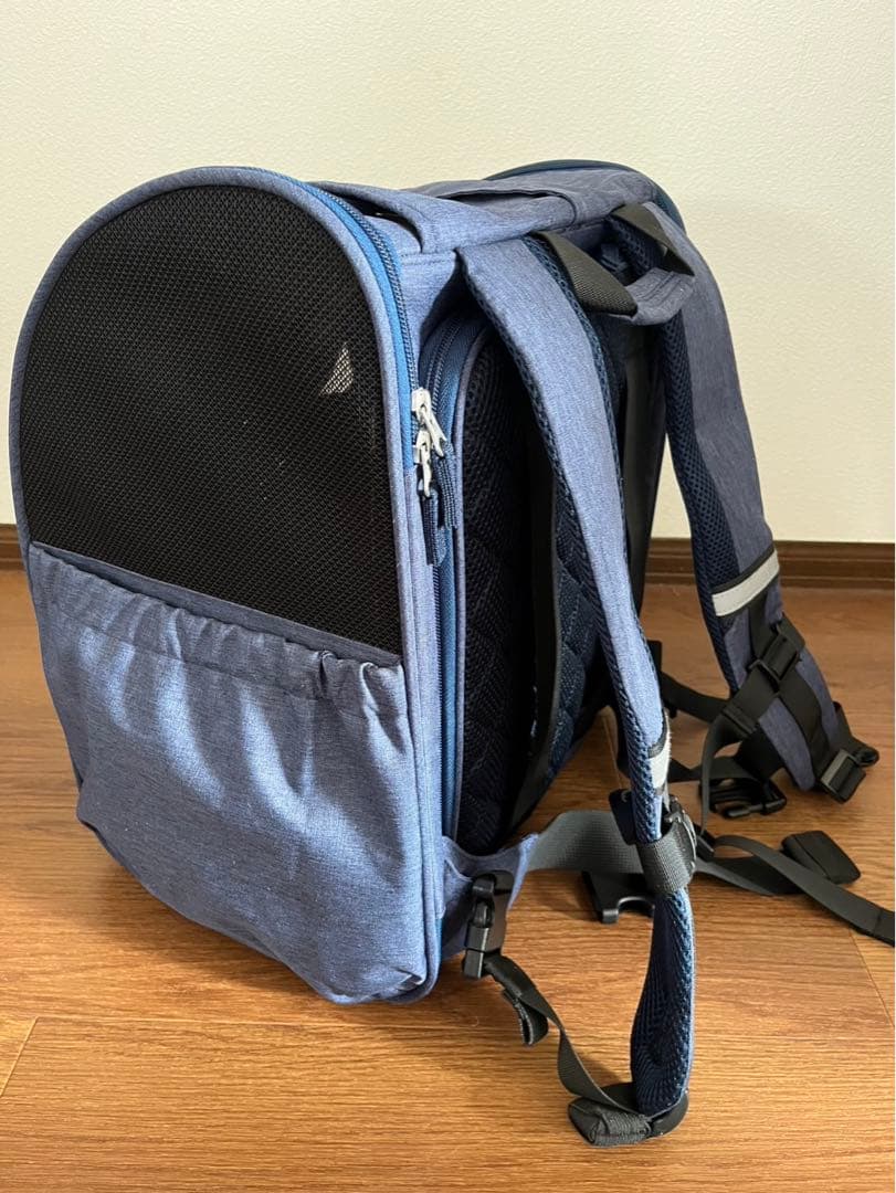 SNOOPY 折りたたみリュック型キャリーバッグ ネイビー