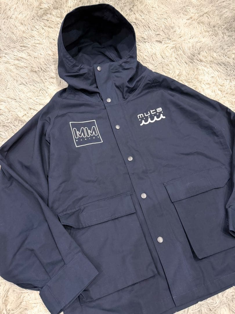 muta MARINE フーデットジャケット ネイビー