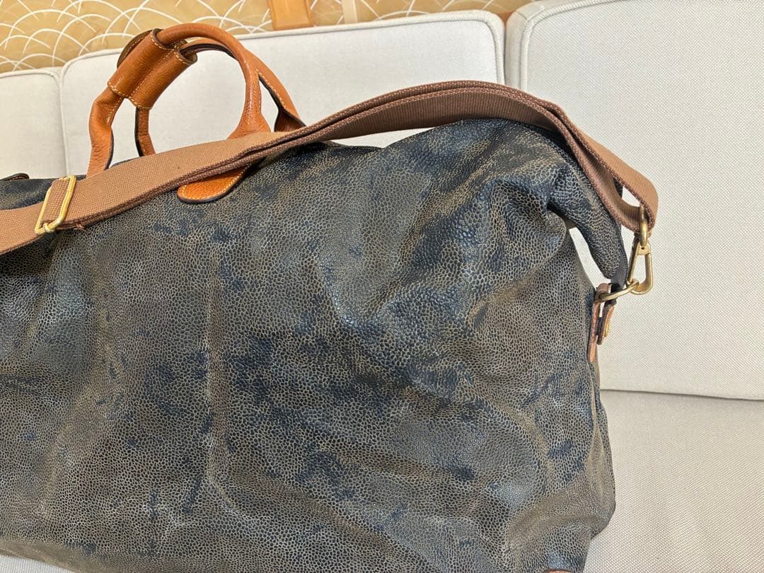 BRIC'Sブリックス　レザー ボストンバッグ　イタリア　大容量　シボ革　レトロ