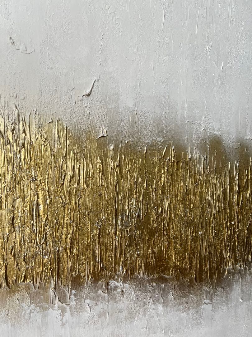 インテリア/絵画/アート/抽象画/モダン/ホテル/ホワイト/ゴールド/波動