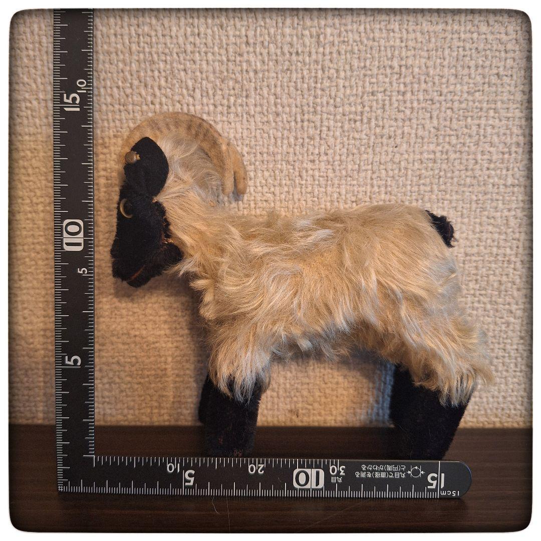 【Heideschaf Snuchi 黒山羊 スヌッチ】ヴィンテージ シュタイフ