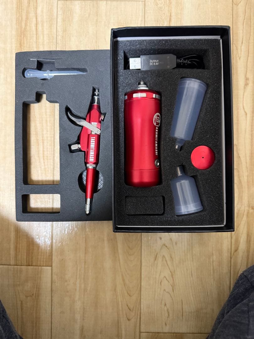 HS-E420DCLK LEDライト付きスプレーブース+エアブラシセット