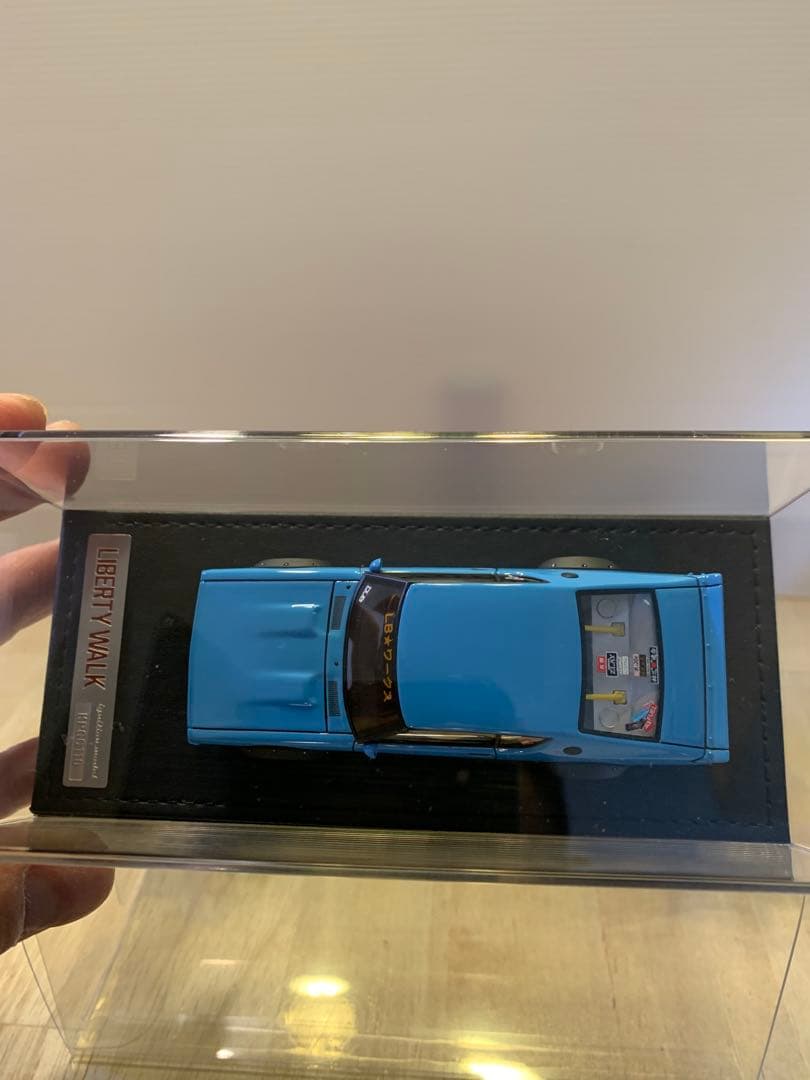 イグニッションモデル　1/43 LBWK ケンメリ 2ドア ブルー