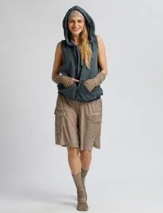 【新品】salsation サルセーション フーディ ブルーデニム Sサイズ