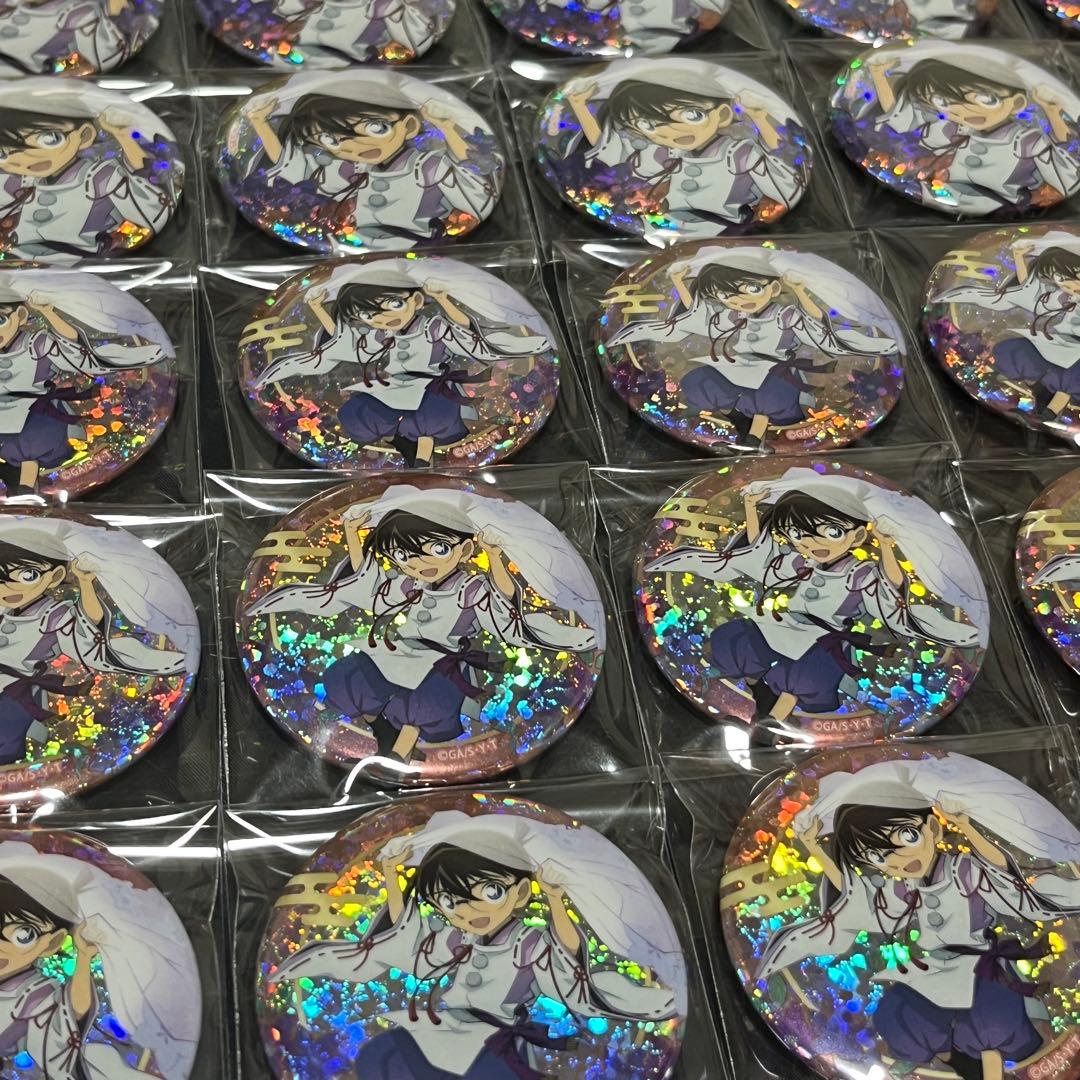 名探偵コナン 秋の華和装 クラックス 江戸川コナン スパークル缶バッジ 30点