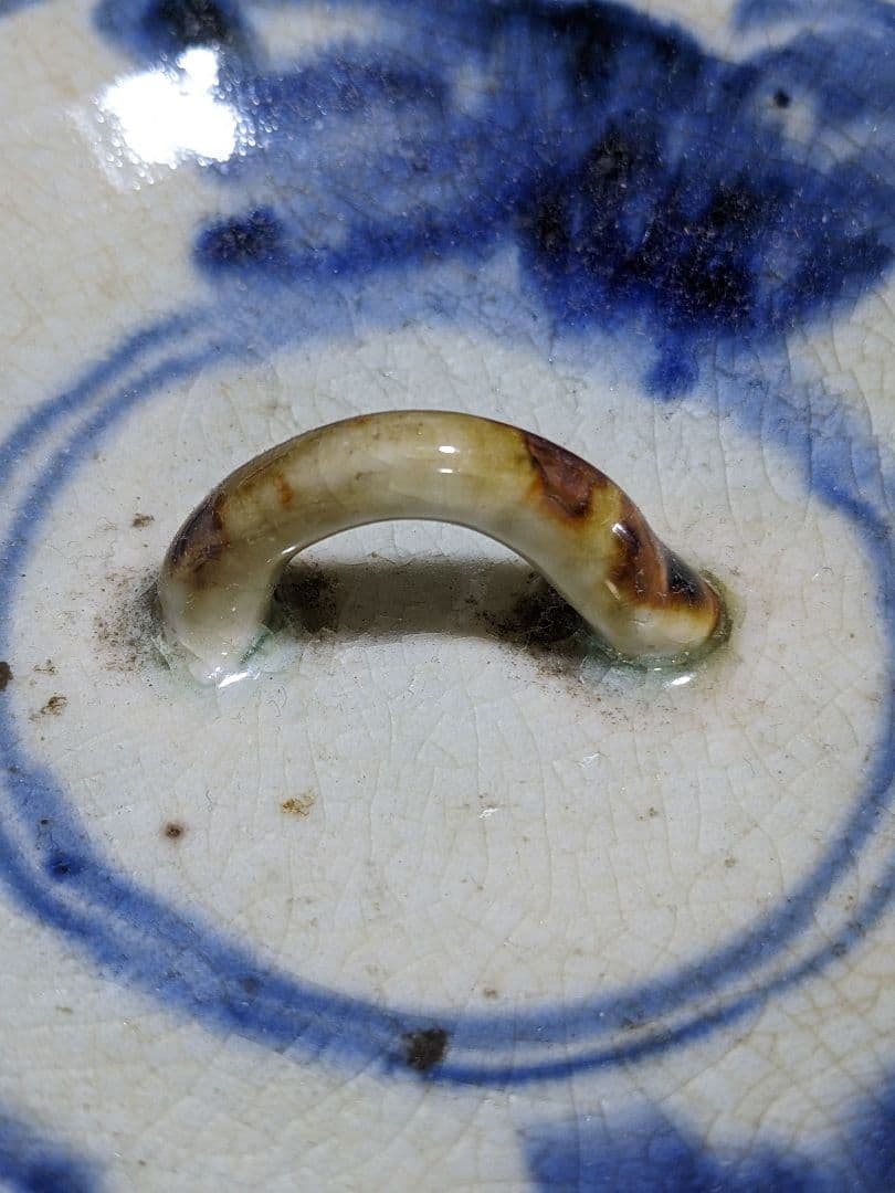 ♦ 安南染付 古渡り 蜻蛉紋 水指 茶道具 古玩 コレクション骨董品アンティーク