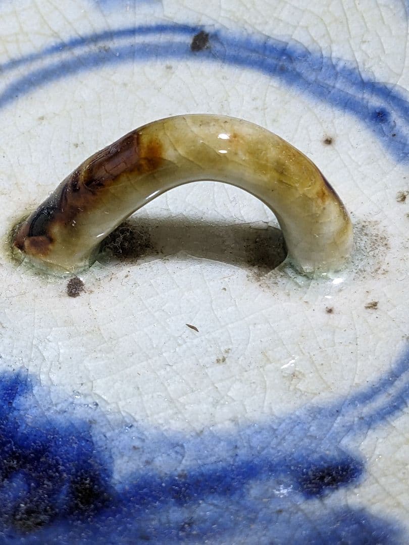 ♦ 安南染付 古渡り 蜻蛉紋 水指 茶道具 古玩 コレクション骨董品アンティーク