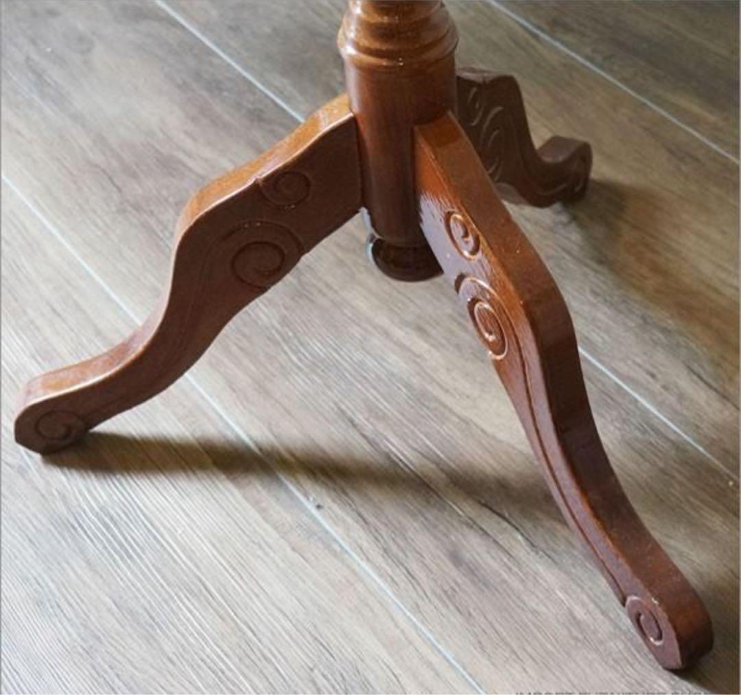 コーヒーテーブル 象嵌入り 艶あり輸入家具 アンティーク家具 イタリア ロココ調