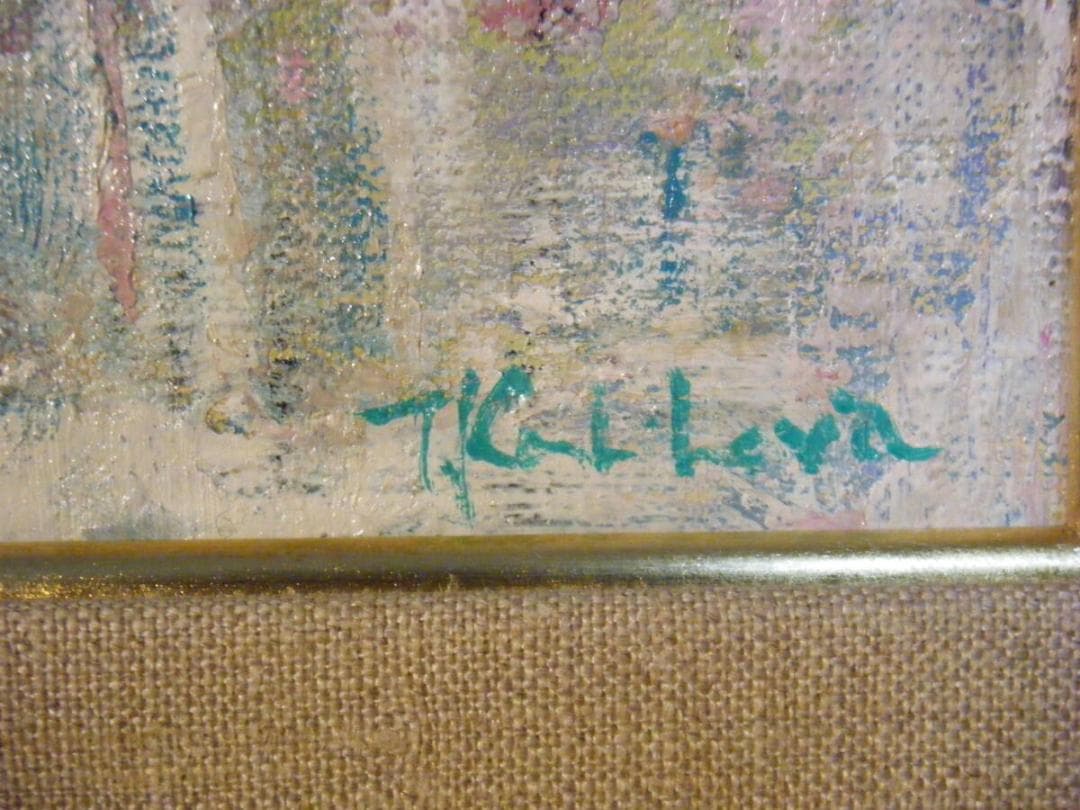 【真作】絵画　樫原隆男　油彩4号　ローザンヌ　三軌会審査員　逸品　T40