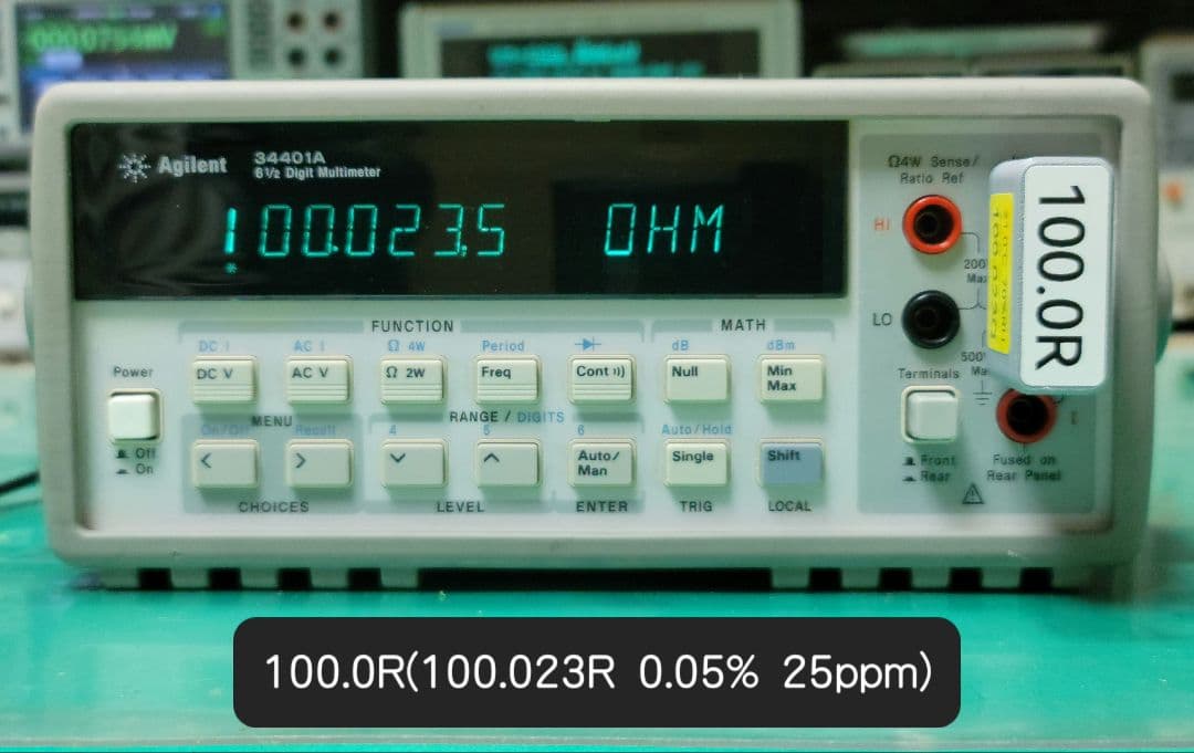 Agilent 34401A 6.5桁 デジタルマルチメーター測定良好
