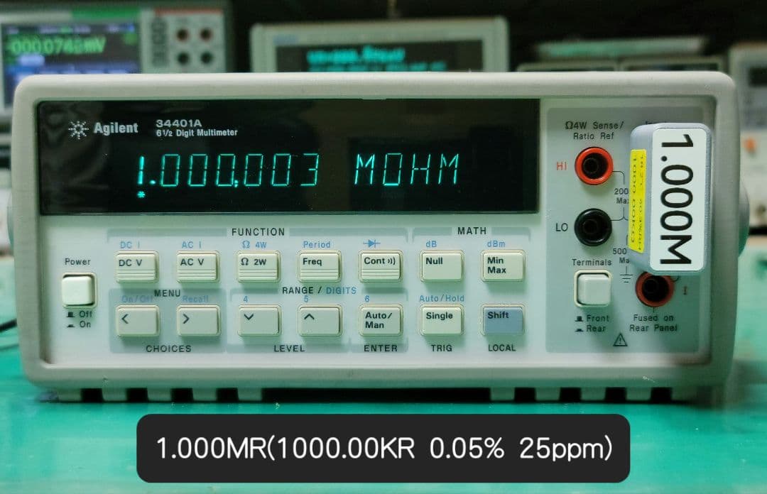Agilent 34401A 6.5桁 デジタルマルチメーター測定良好