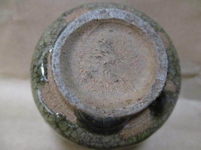 古唐津　青唐津のぐい呑み　珍品　I37-3