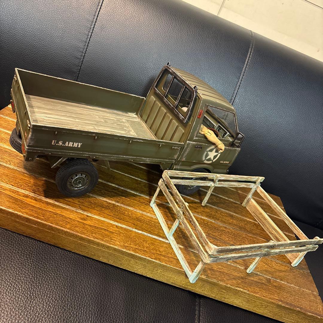 WPL D14 軽トラ ラジコン 世田谷ベース仕様ミリタリー調 4WD RC