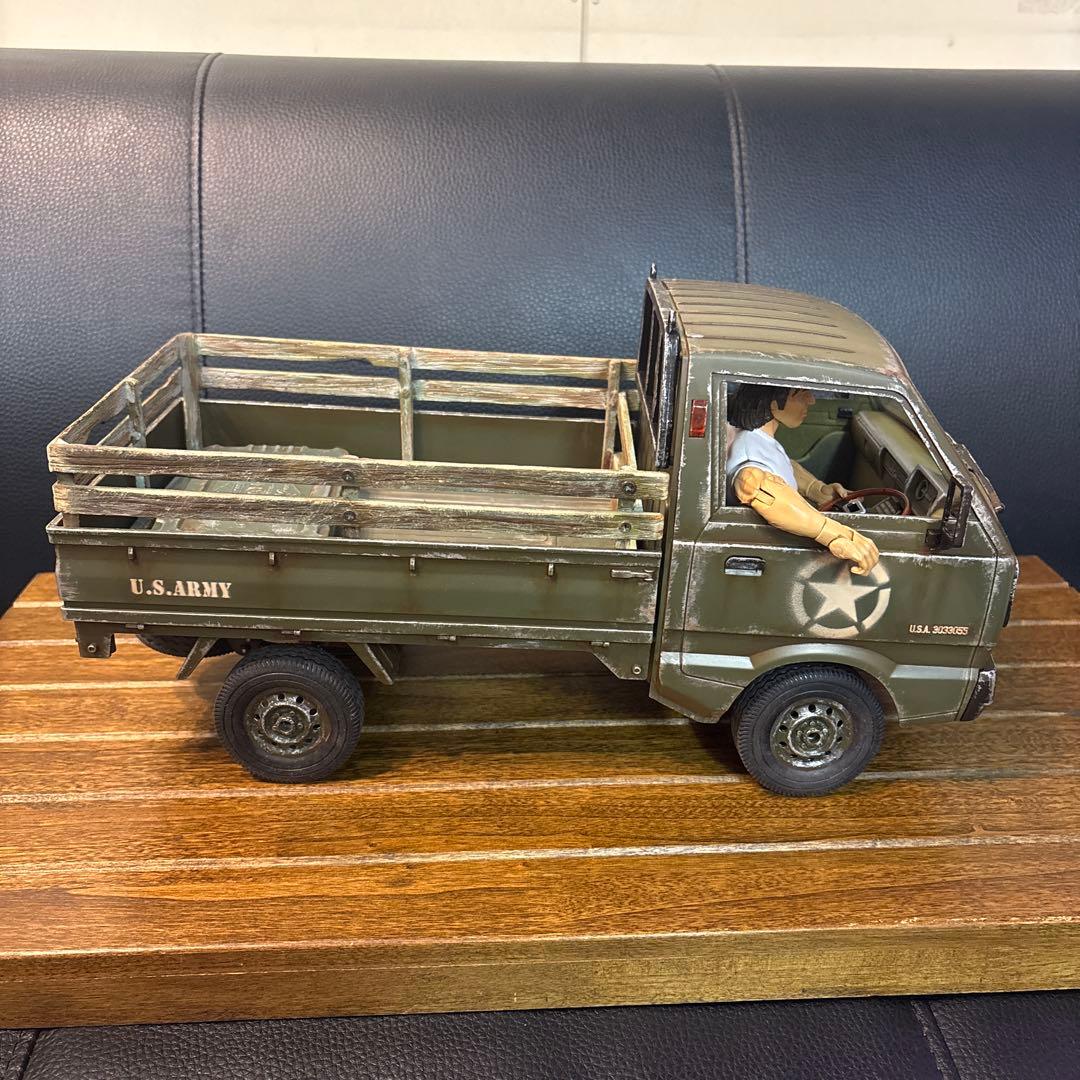 WPL D14 軽トラ ラジコン 世田谷ベース仕様ミリタリー調 4WD RC