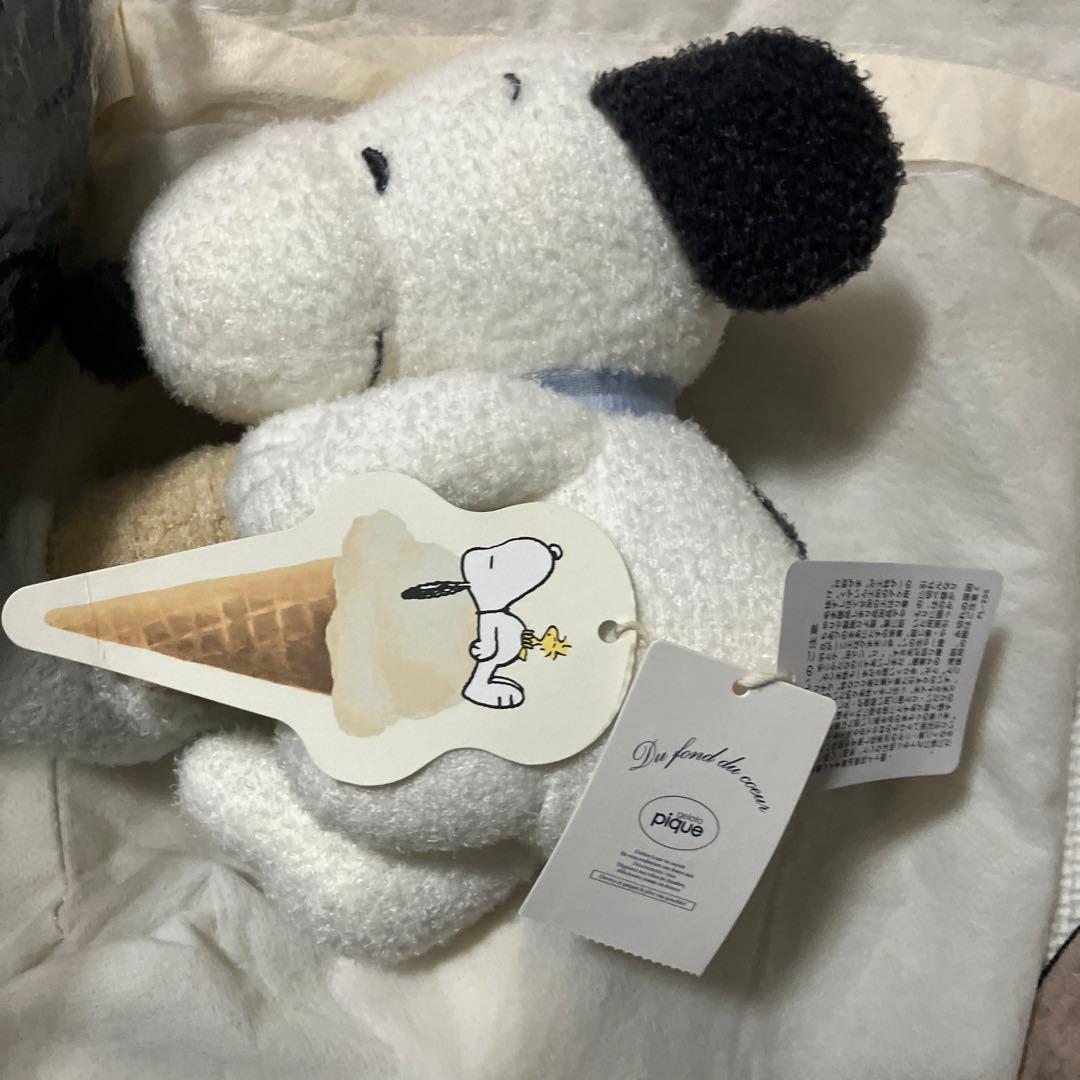 タイムセール2点新品未使用★スヌーピー ぬいぐるみ ジエラートピケ