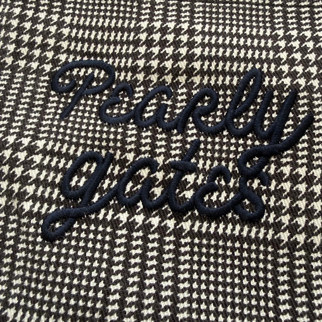 裏起毛　パーリーゲイツ　パンツ　黒　白　チェック　千鳥格子　M〜L相当　4