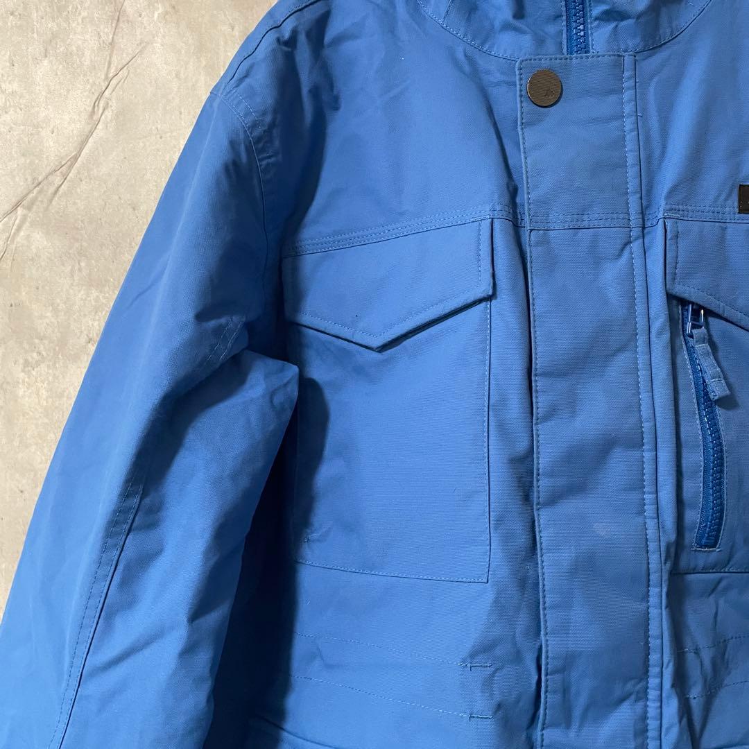 Burtonバートンスキーウェアスノーボードジャケットパーカーフード付き青ブルー