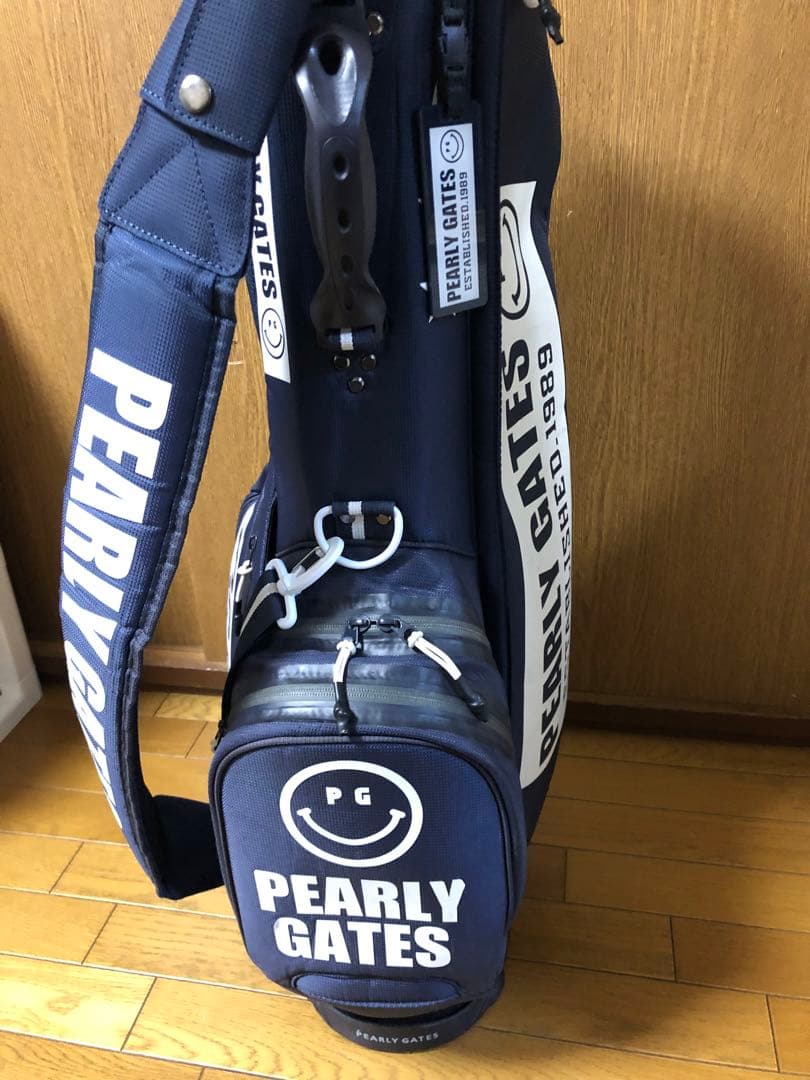 パーリーゲイツ　キャディバッグ　ネイビー　紺　スタンド式　軽量