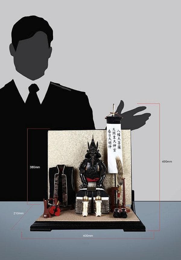 1/6 帝国シリーズ 地鉄鯱形黒系二枚胴具足 伝説版（SE087）6634