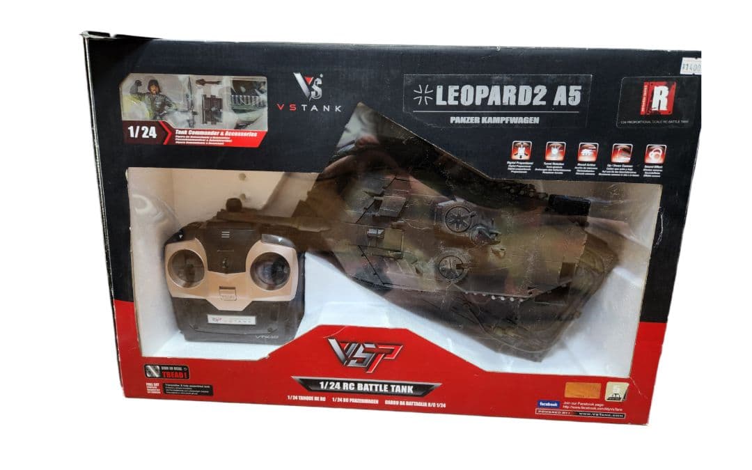 ハイテック 戦車 VSTANK ラジコン LEOPARD2 バトルタンク 迷彩
