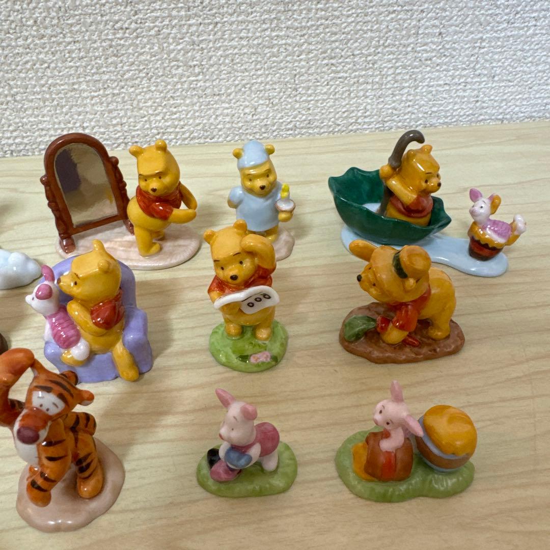 くまのプーさん 陶器製 置物 ミニチュア フィギュア　千趣会　19種