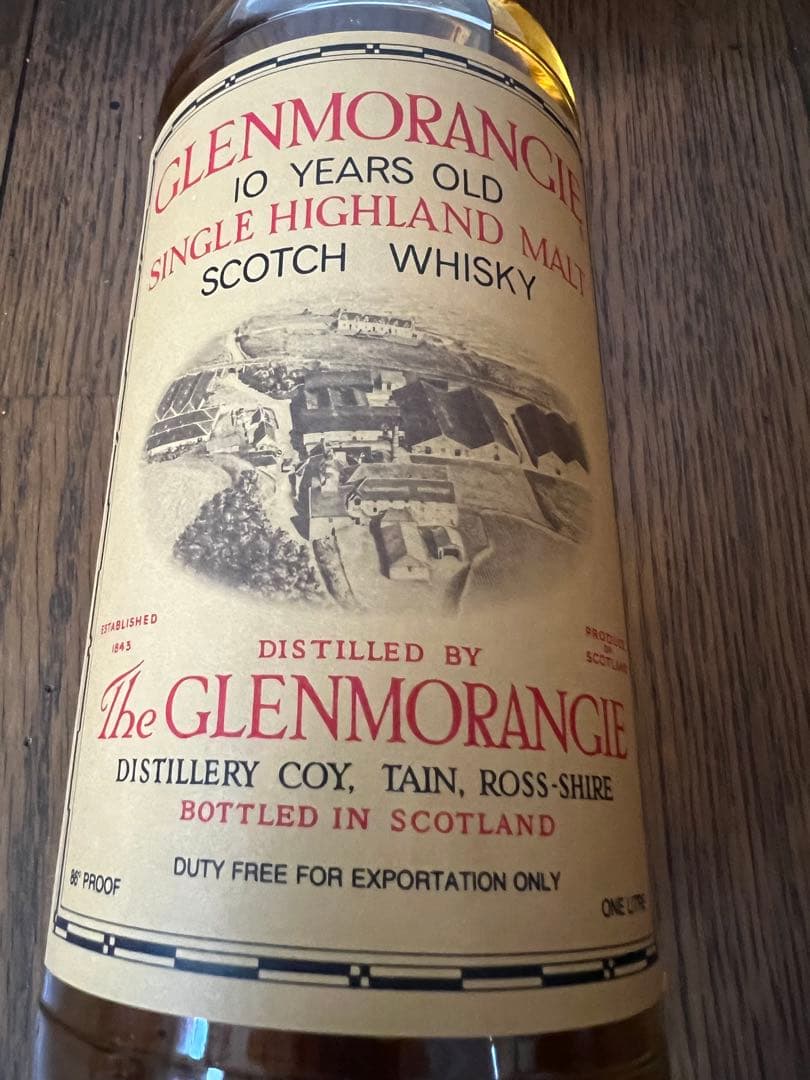 【終売品 貴重】グレンモーレンジ10年　旧久ラベル　大容量1000ml