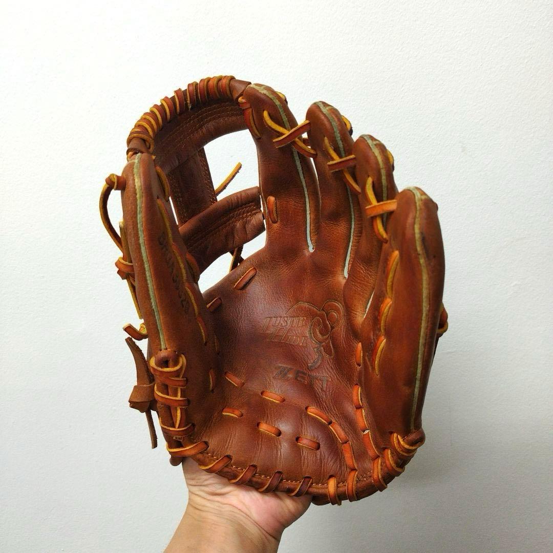 408 ZETT ビンテージ 希少 型抜群 即戦力 軟式 内野手用グローブ